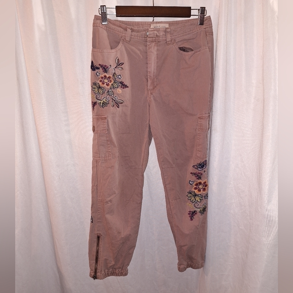 Sundance Mauve Embroidered Trousers